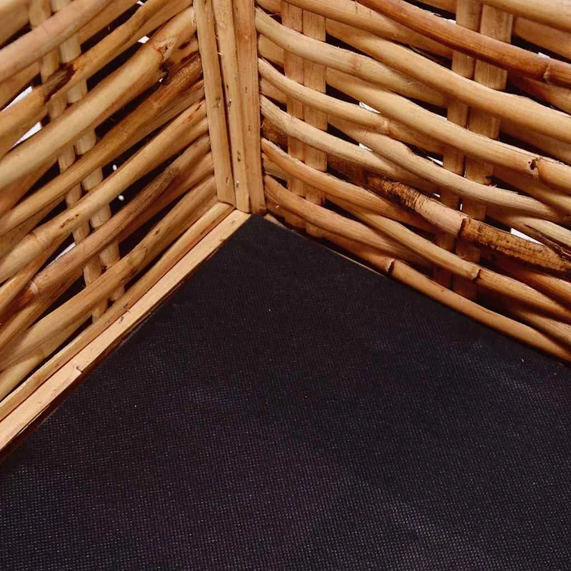 vidaXL Canapé à 3 Places Rotin Naturel