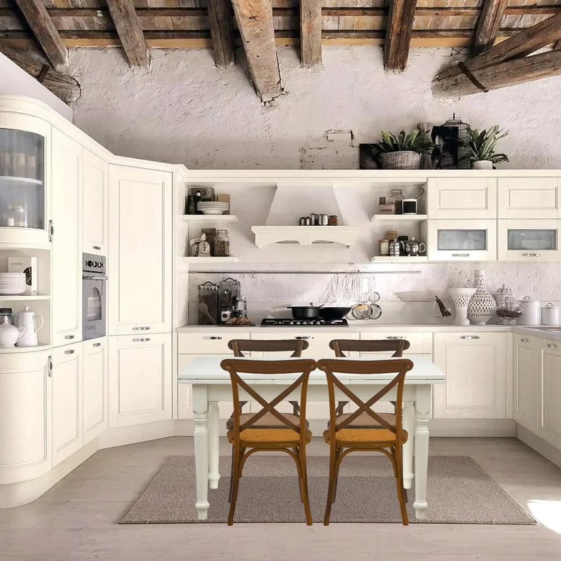 Biscottini Chaise Thonet Vintage L46xPR42xH86 - Chaise Salle a Manger - Chaises de Salle à Manger en Bois - Chaises Cuisine roulante Bureau Shabby Chic - Meubles de Cuisine