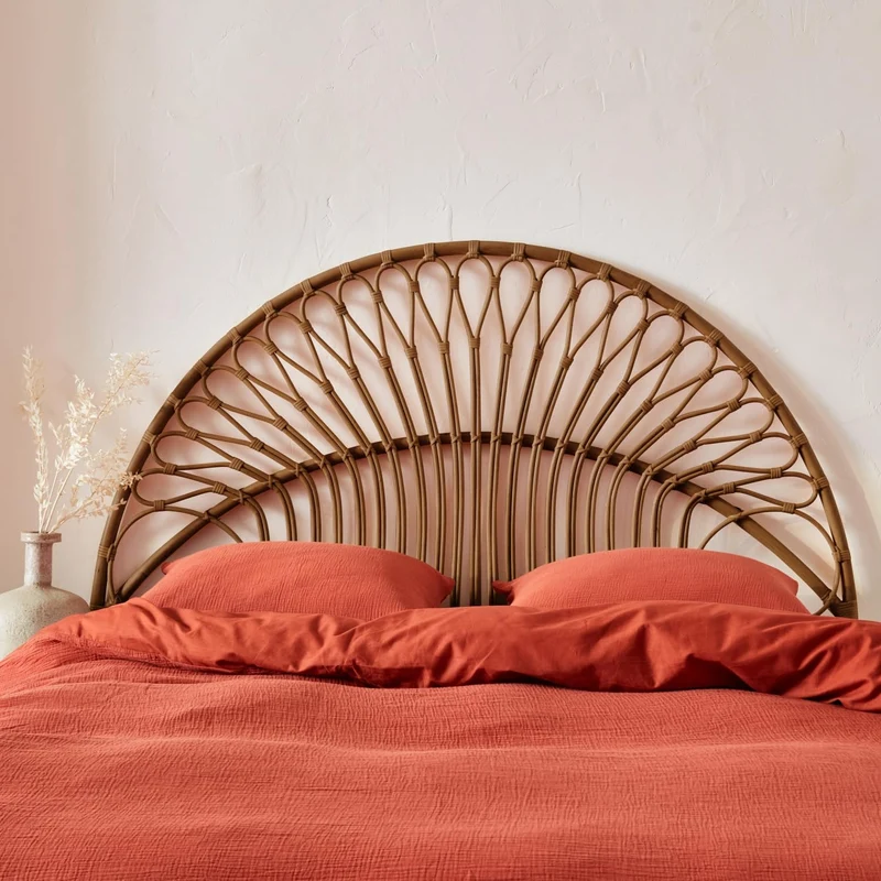 Alice's Garden sweeek - Tête de lit en rotin foncé. L 160 x P3 x H130cm