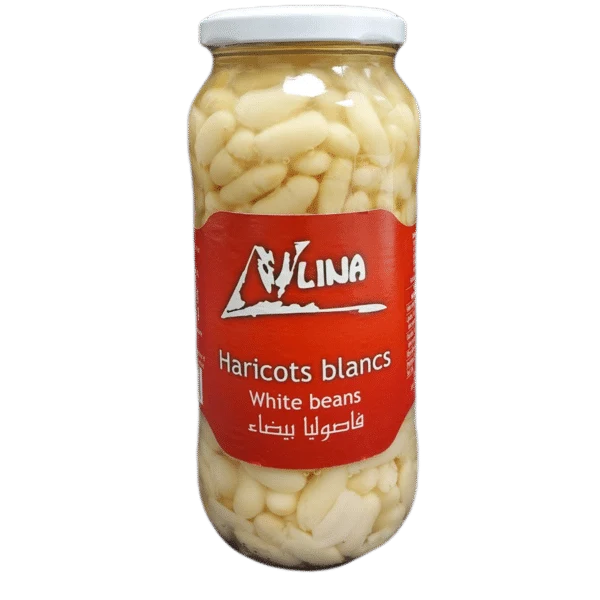 Haricots blancs en bocal