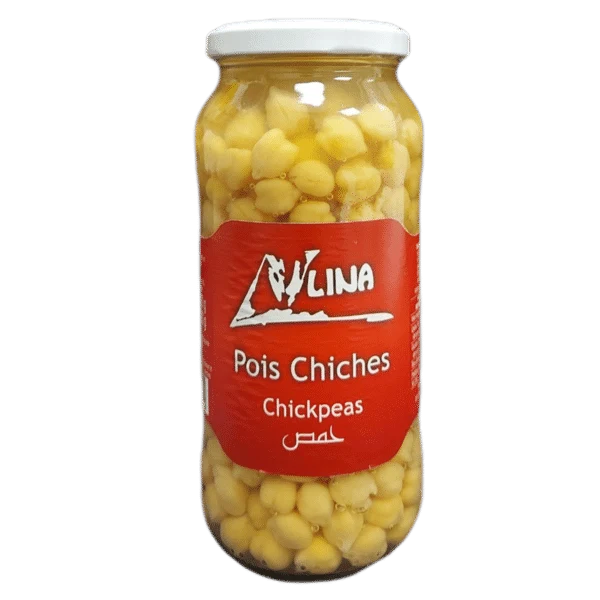 Pois chiches en bocal