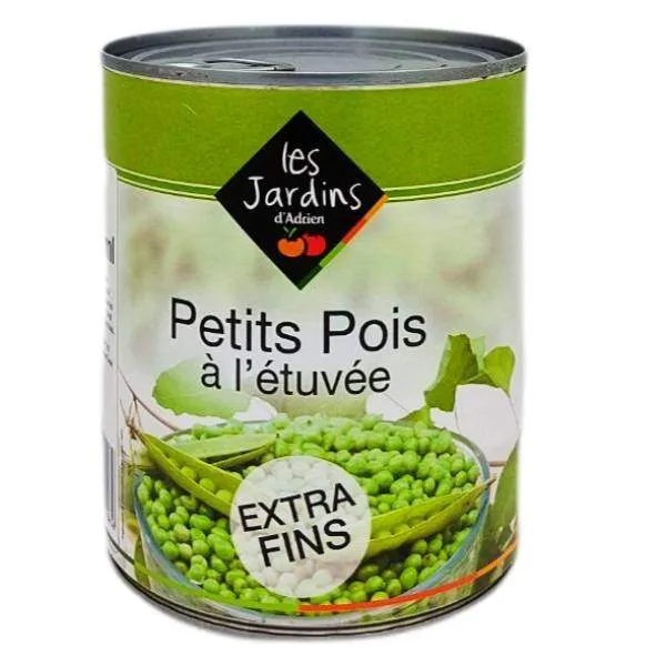 Petits pois extra-fins boîte 4/4