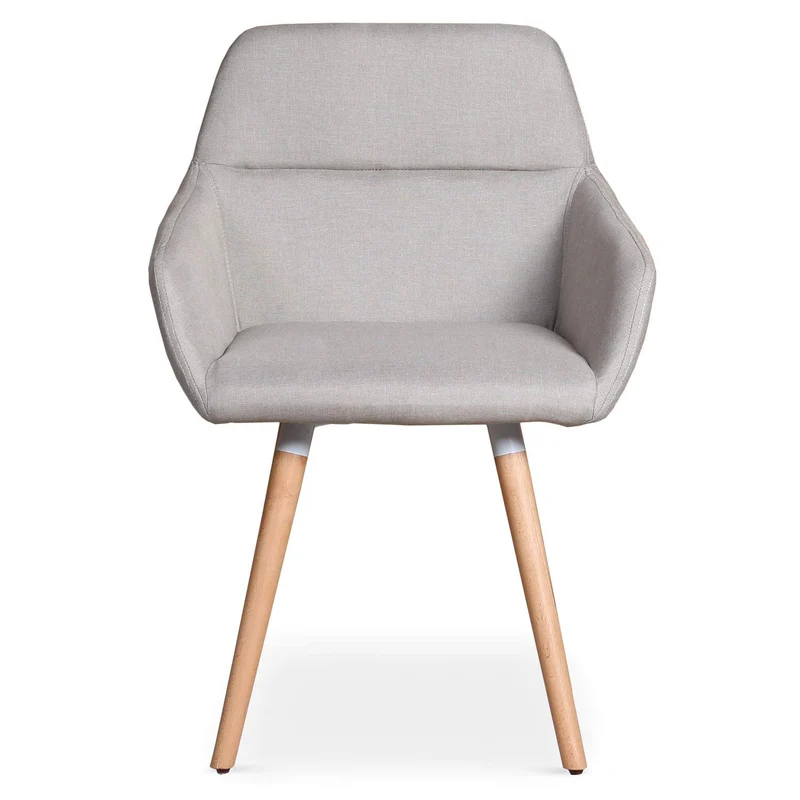 Chaise/Fauteuil scandinave Frida Tissu Gris Foncé