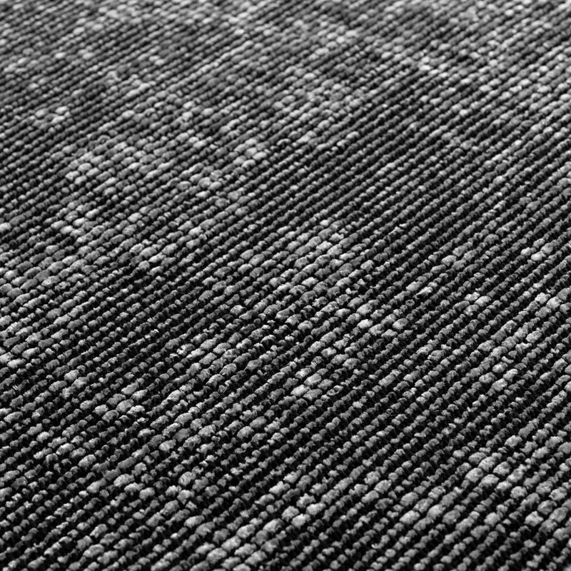 Carpettex Tapis en Coton Chenille Gris 240x340 cm Lavable, Style Boho, Poils Courts Vintage Kelim, Antidérapant et Doux, Mélange Monochrome, pour Salon, Chambre, Bureau & Cuisine