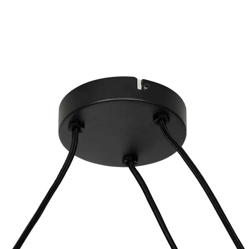 Qazqa plu - Suspension - 3 lumière - L 100 cm - Blanc - Design - éclairage intérieur - Salon I Chambre I Cuisine I Salle à manger