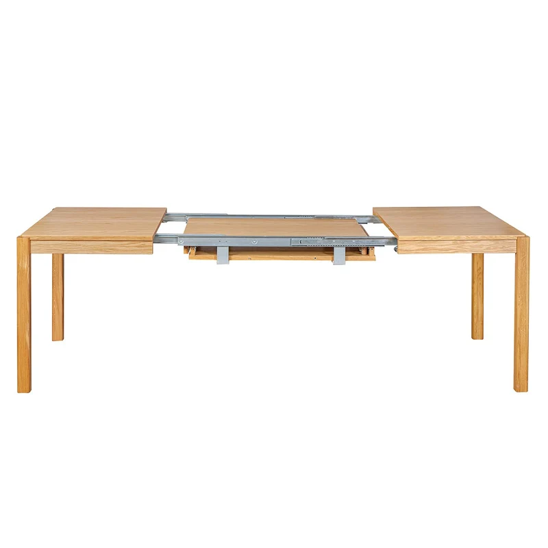 Miliboo Table à Manger Extensible rallonges intégrées en Bois Clair chêne rectangulaire L125-238 cm AGALI