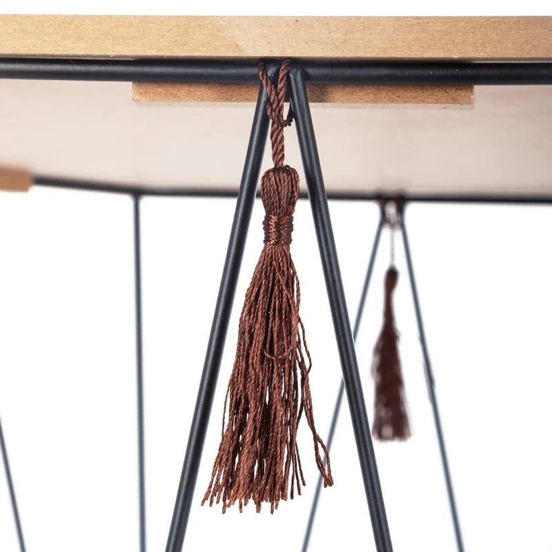 Atmosphera - Table d'appoint Kumi octogonale - métal et Bois