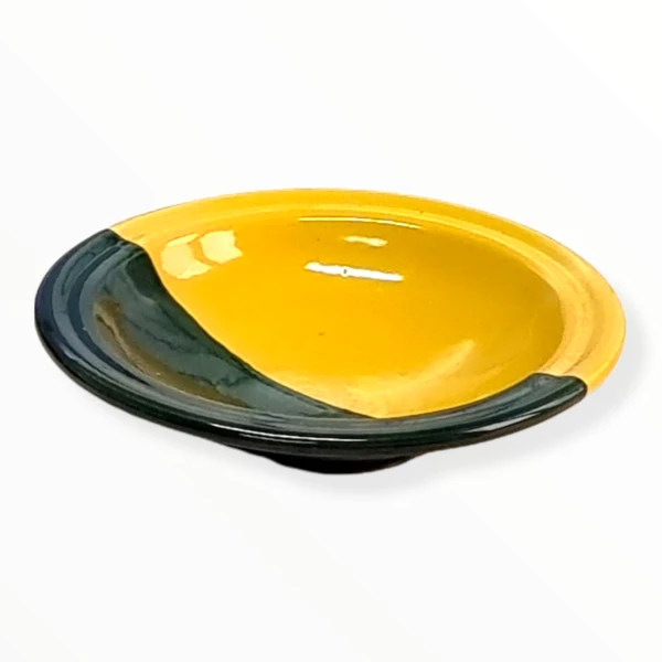 Tebsi jaune et vert en céramique 22 cm