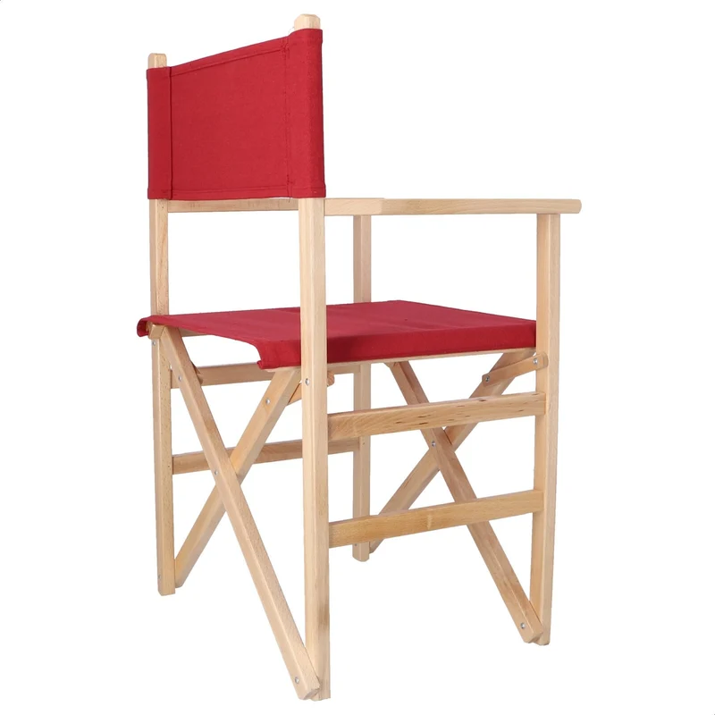 Aranaz Fauteuil Droit Pliant, Bois, Bordeaux 887, 51 x 46 x 86 cm