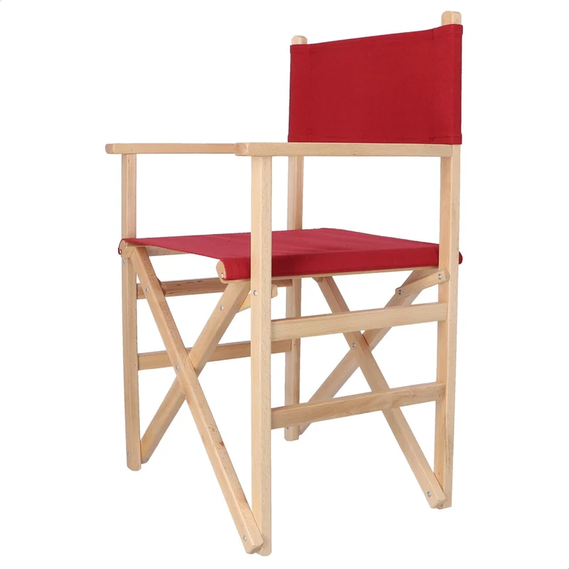 Aranaz Fauteuil Droit Pliant, Bois, Bordeaux 887, 51 x 46 x 86 cm
