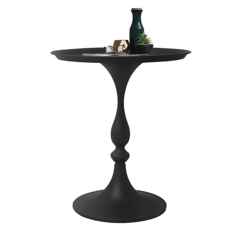 Cre Cra (Lot de 2 Table d'appoint Ronde en métal - Design élégant et Moderne, Tables dappoint pour Salon, Chambre ou Patio