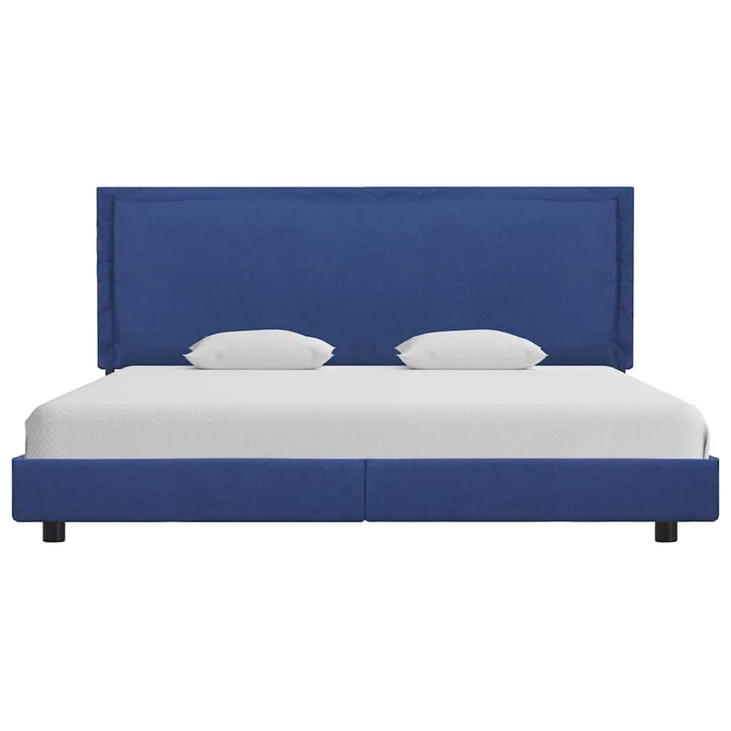 WSJHUHK Meubles, lits et accessoires, lits et cadres de lit, cadre de lit sans matelas, tissu bleu, 150 x 200 cm, King Size