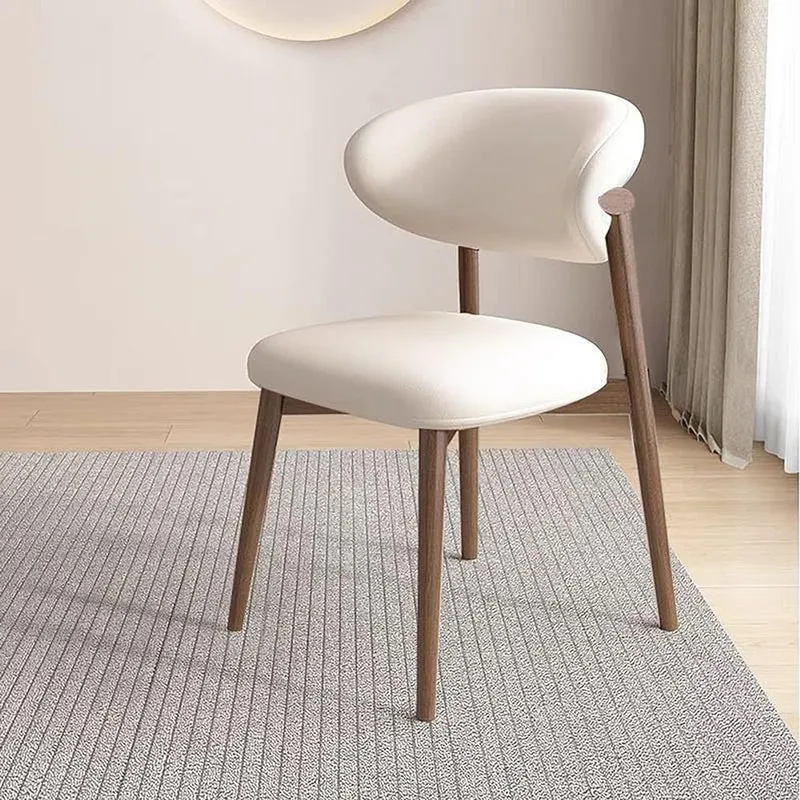 GJVBGA Lot de 2 Chaises de Salle à Manger Modernes - Style Vintage en Imitation Bois et Cuir Synthétique pour Cuisine (Couleur : B)