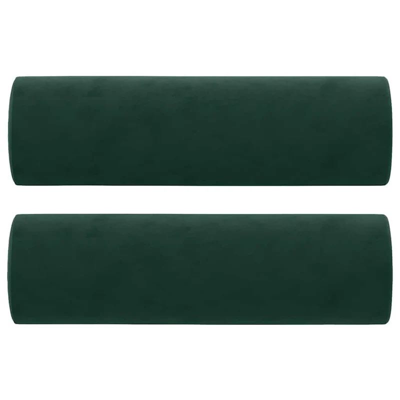 GFEROMRF Canapé 3 places en velours vert foncé 180 cm avec coussin décoratif