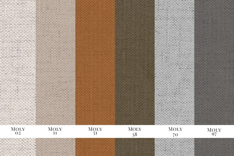 BALOO Canapé 2 Places 200cm - Design Moderne & Grand Confort Tissu Moly (Beige)