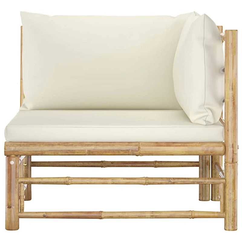 Meubles de balcon, banc de jardin en rotin, canapé de jardin 2 places, banc de balcon en bambou, canapé de jardin extérieur, ensemble de meubles de jardin, meubles de salon, canapé de balcon