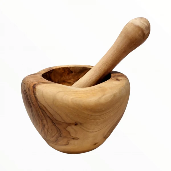 Mortier en bois d'olivier 11 cm en bois d'olivier