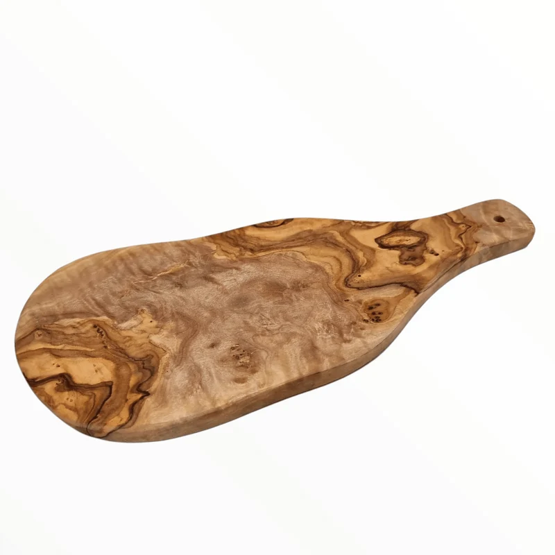 Planchette rustique avec manche en bois d'olivier 34 cm