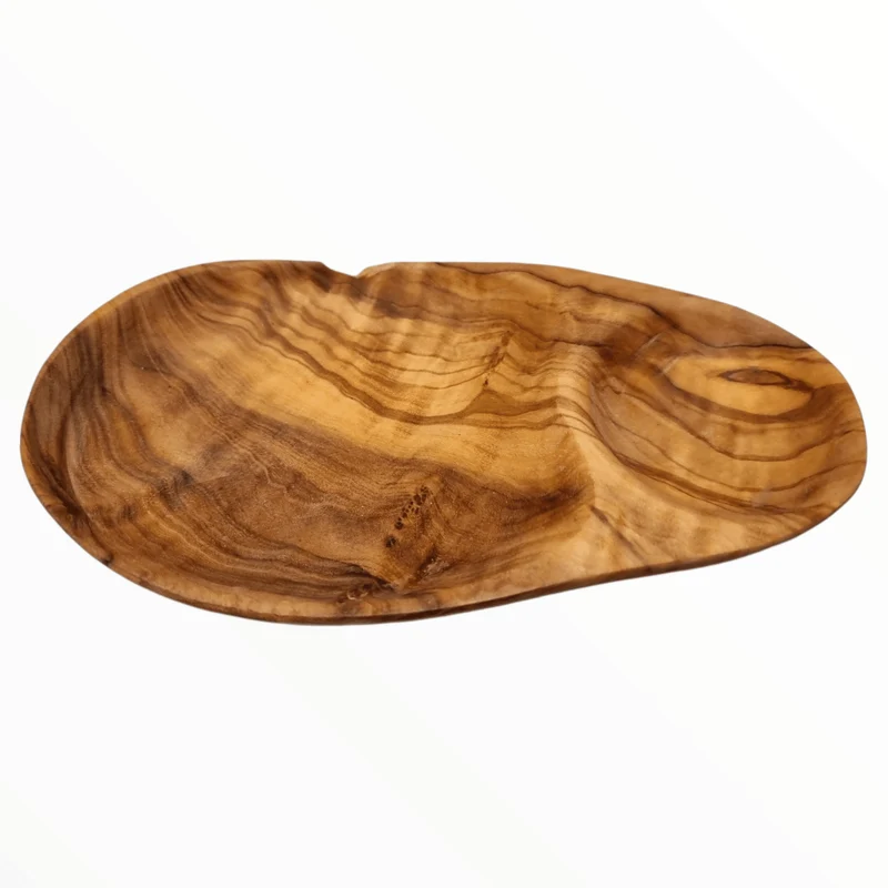 Plat à olive en bois d'olivier 17cm | Omrane