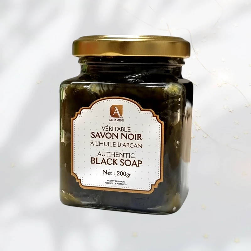 Savon Noir à l'huile d'argan 200g | ARGAMINE