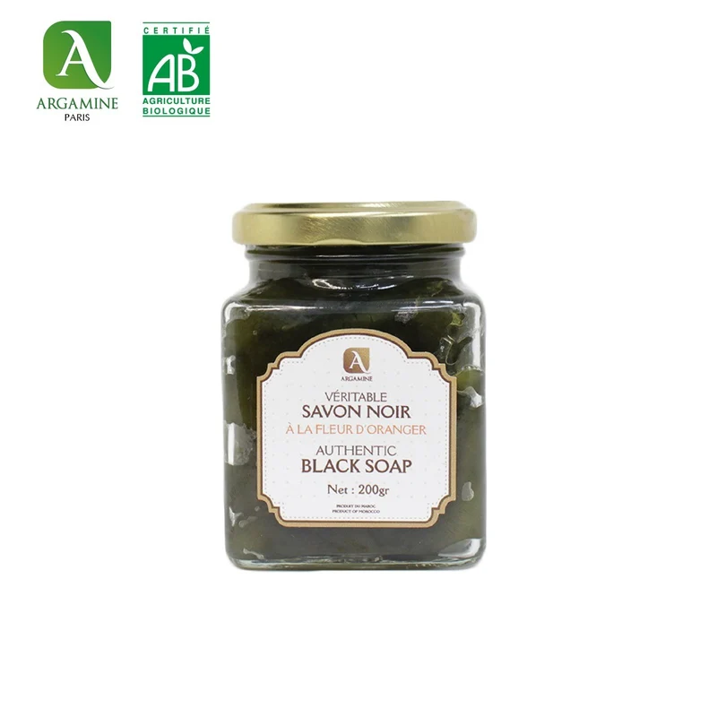 Savon Noir à la fleur d'oranger 200g | ARGAMINE