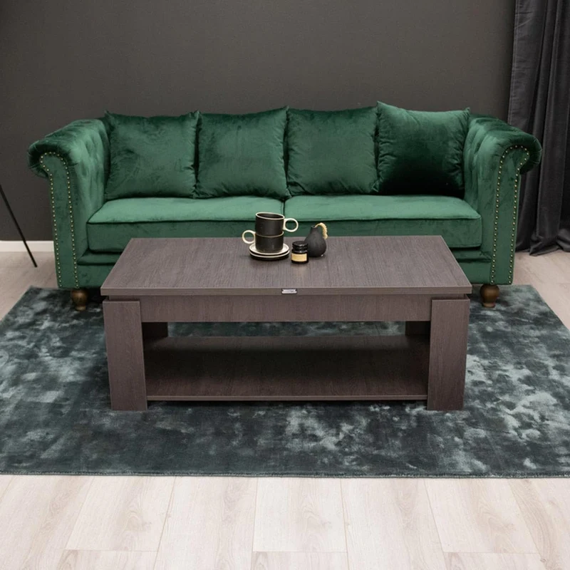 Paris Prix Canapé 3 Places en Velours Chesterfield 217cm Vert