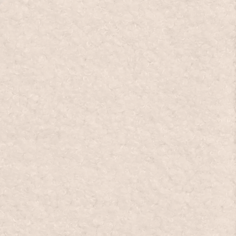 IDMarket - Canapé Droit 2 Places capitonné AMANCE en Tissu Bouclette Beige