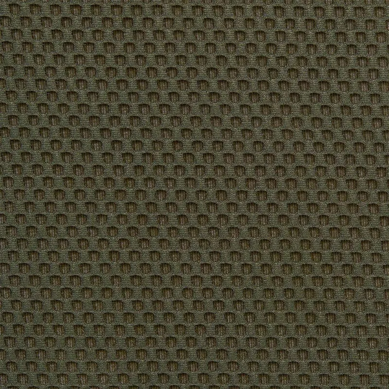 Lot de 2 fauteuils de table en tissu texturé maille 3D kaki - ELECTRON