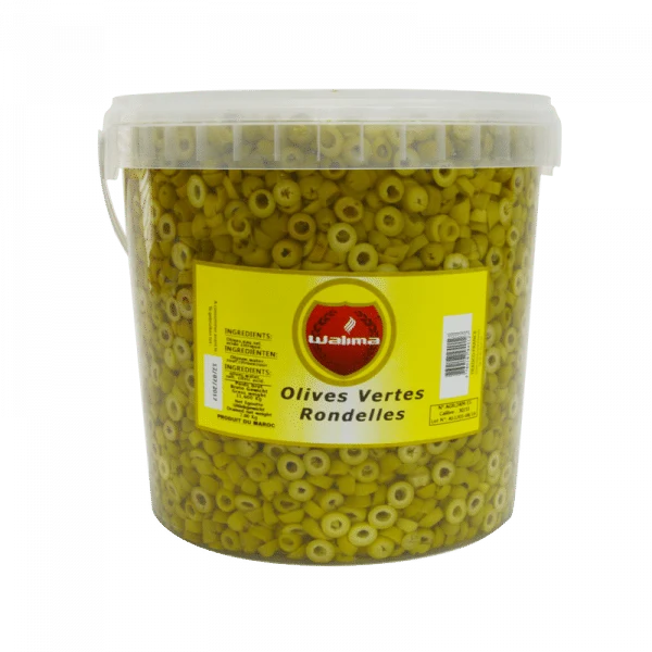 Olives vertes en rondelles 7kg