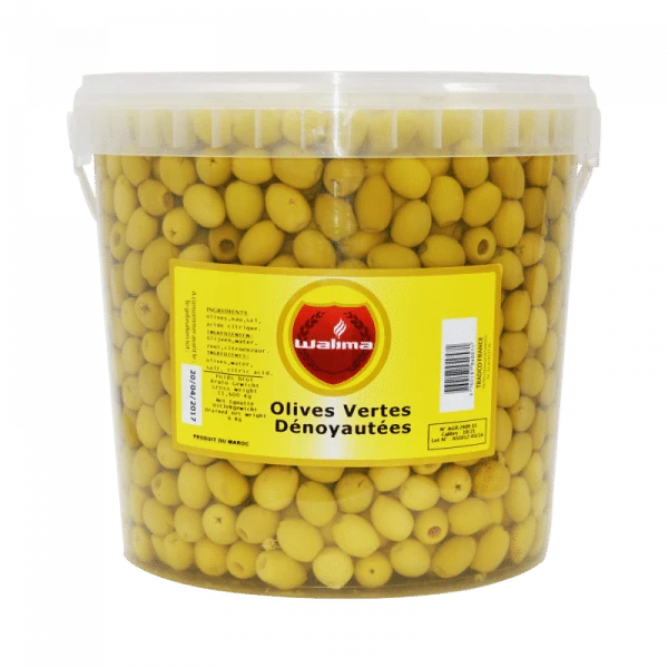 Olives vertes dénoyautées - 6kg