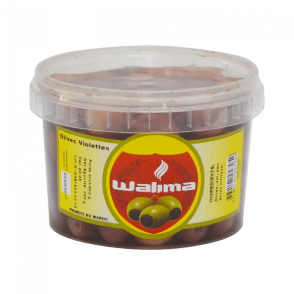 Olives violettes - pot 600gr