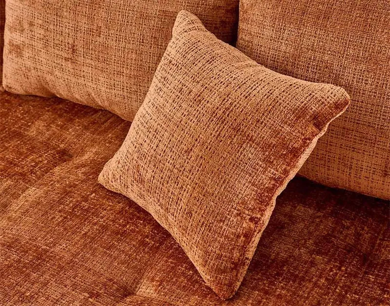 Lisa Design Rune - canapé d'angle Droit 4 Places en Velours texturé