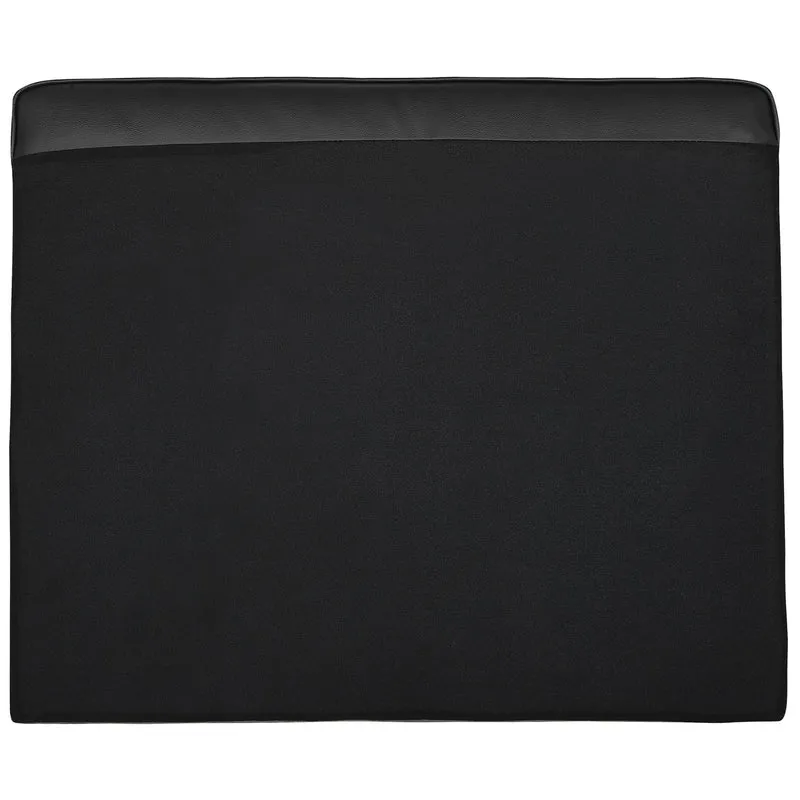 Canapé Fixe 3 Places en Cuir Fendu Noir Confort Optimal pour Salon au Design Moderne Beliani