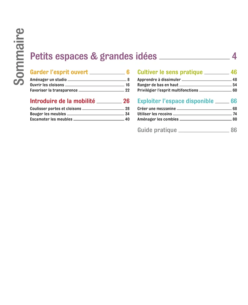 Petits espaces et grandes idées