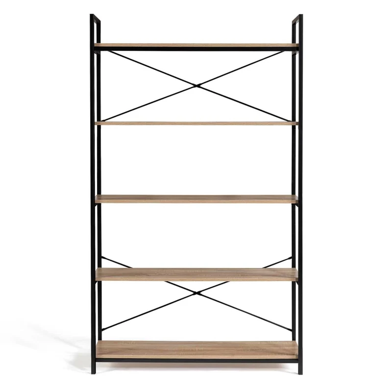 IDMarket - Etagère XL 5 Niveaux Detroit Design Industriel 170 cm