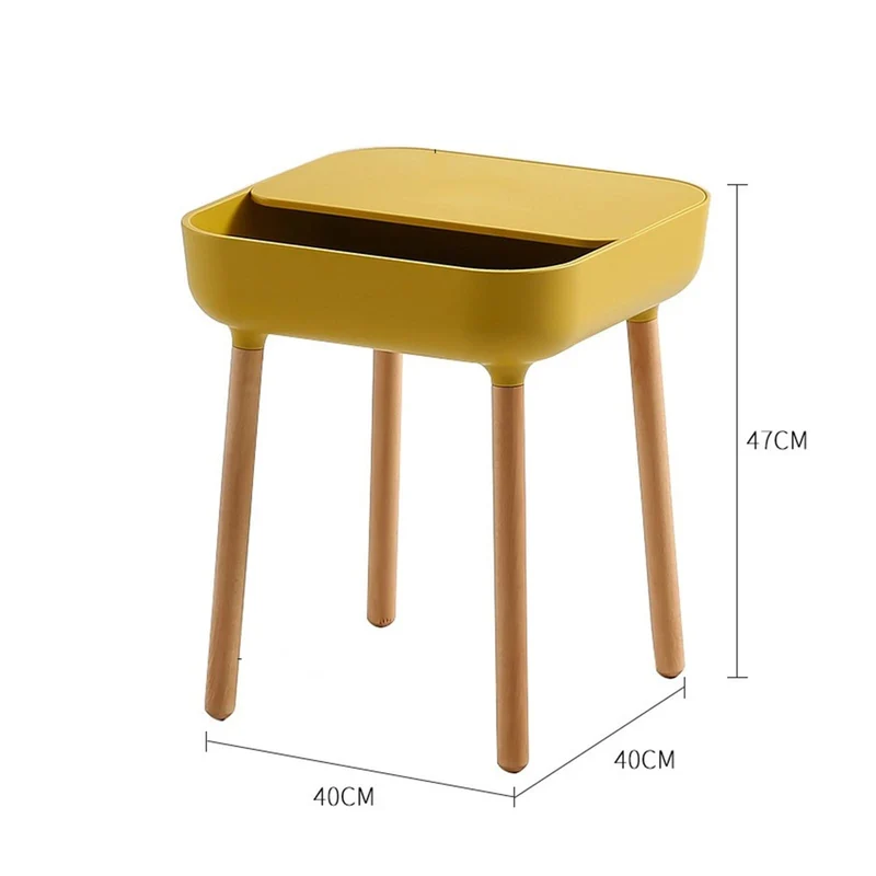 Table basse, table d'appoint de salon, table de canapé, table basse à combinaison simple de table basse carrée petit appartement nordique maison salon table basse table cocktail (couleur : jaune,