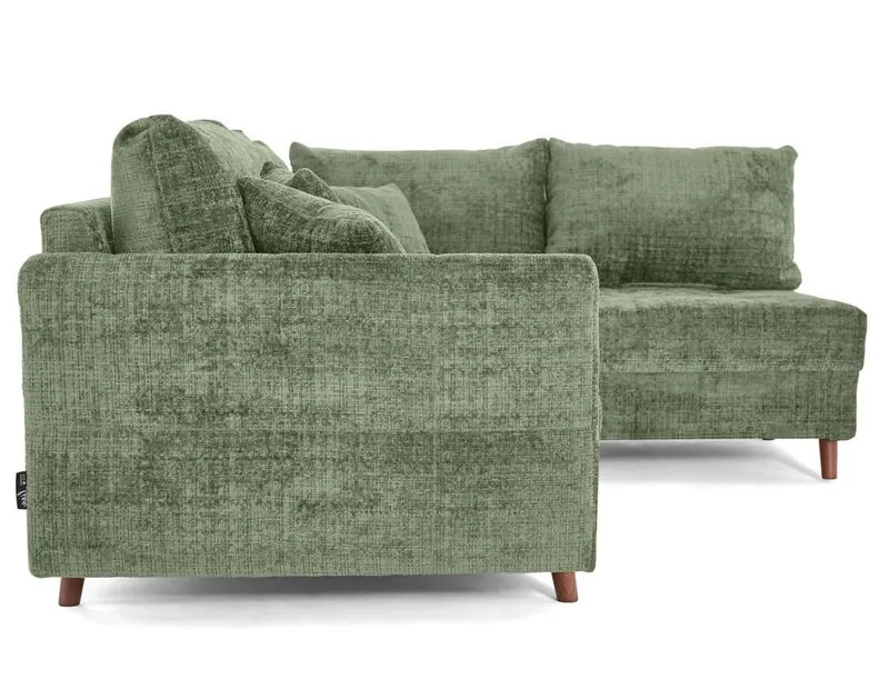 Lisa Design Rune - canapé d'angle Droit 4 Places en Velours texturé