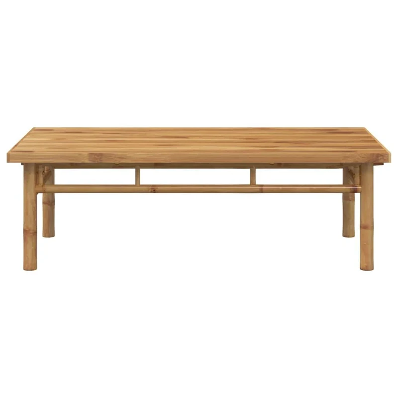 vidaXL Table Basse 110x55x35 cm Bambou, Table d'appoint, Bout de canapé, Table d'accent, Table de Salon, Table Centrale, Table d'extrémité