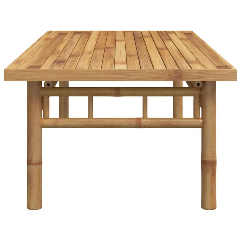 vidaXL Table Basse 110x55x35 cm Bambou, Table d'appoint, Bout de canapé, Table d'accent, Table de Salon, Table Centrale, Table d'extrémité