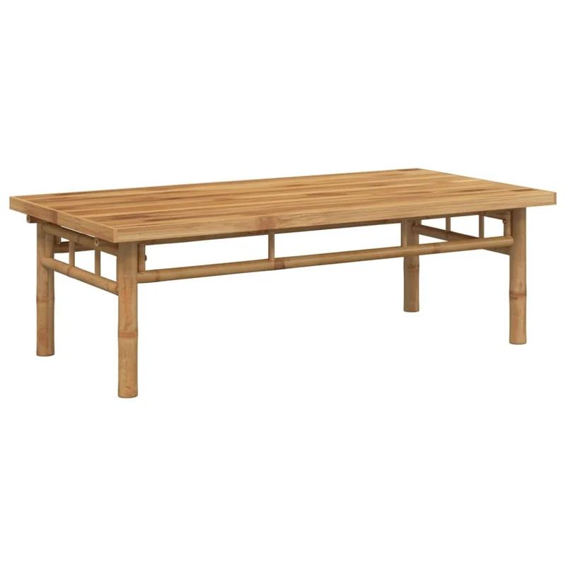 vidaXL Table Basse 110x55x35 cm Bambou, Table d'appoint, Bout de canapé, Table d'accent, Table de Salon, Table Centrale, Table d'extrémité