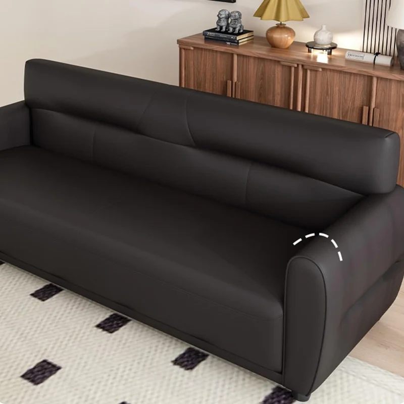 KIBONCY Canapé de Bureau en Cuir Cat Scratch, canapé Moderne 3 Places avec Mousse Haute densité, et Salon, Coussins(D,70x71x78cm)