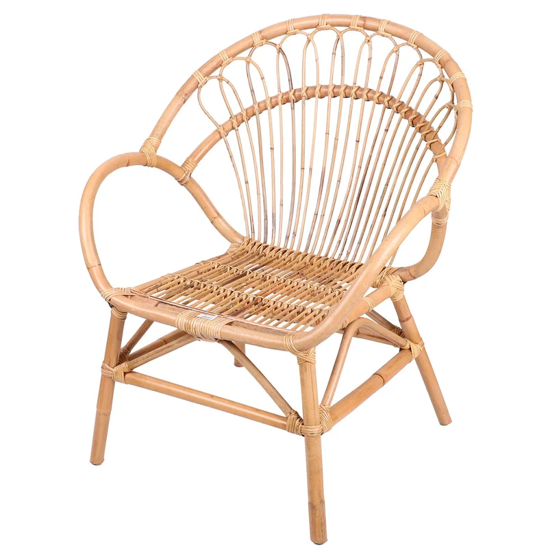 Urban Living SUNNYDAYS Le ROTIN - Fauteuil Indie 69X65XH87CM