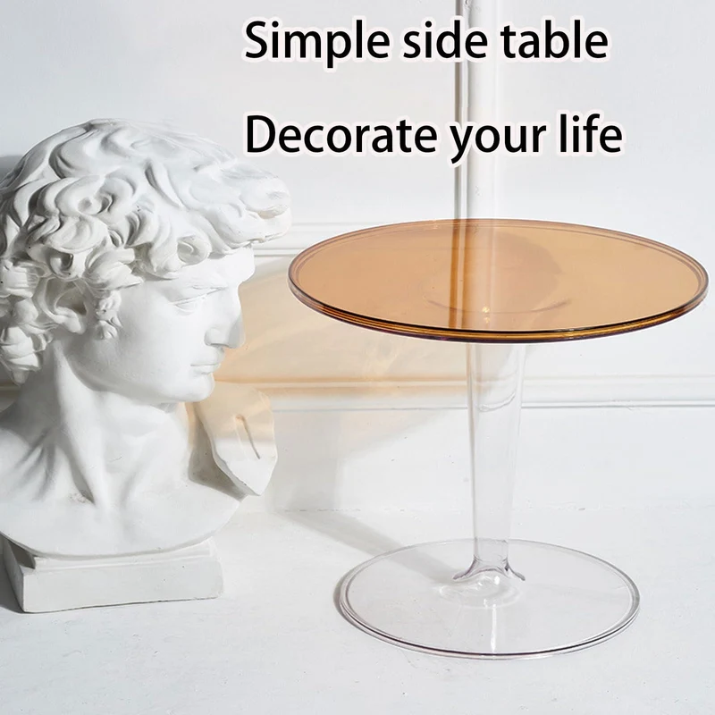 XIAOZHUANGXIONG Petite Table Basse Ronde, Table D'appoint Bout, Table D'appoint pour Le Salon, Meuble De Salon Tendance Pied, Solide Et Robuste, Décorative Moderne (Color : All Solid White)