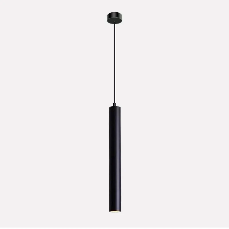 Vecys 1 Pièce Moderne Noir Lampe à Suspension Cylindre à LED COB Patch 3W Suspension Luminaire Cylindre φ4*30.5CM Pour Intérieur Cuisine Ile Salle à Manger Magasin Bar Comptoir