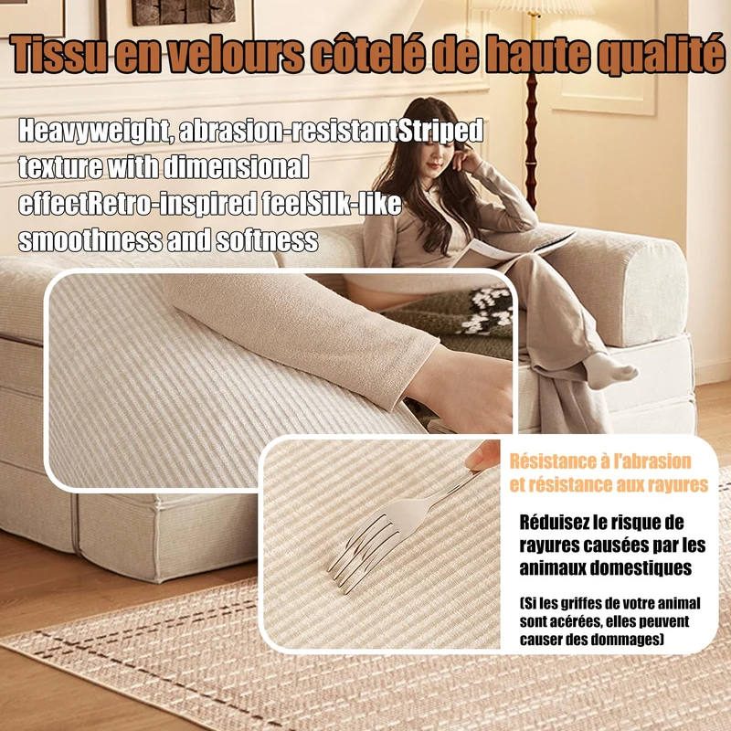 Kgfvesdc Canapé Modulable en Mousse,Canapé D Angle Convertible Compressé sous Vide [Largeur : 2.2 M / 2 Dossier,Bleu,Aucun Montage NéCessaire] ExpéDié Compressé Convient Convient pour Le Salon Bureau