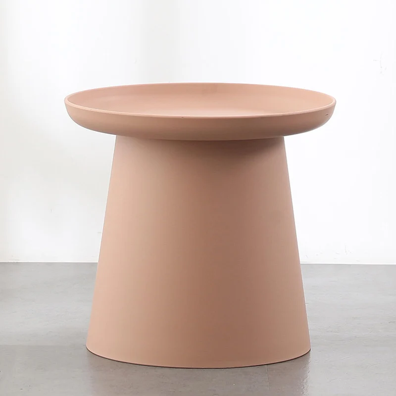 GQMYCDM Table D'appoint Ronde, Bouts de Canapé de Salon, Bout de Canape, pour Salon/Chambre/Balcon/Bureau/Intérieur/Extérieur (Color : Pink, Size : 20in/50cm)