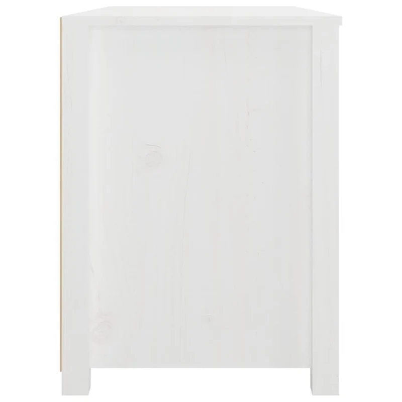 KTHLBRH Armoire d'appoint, blanche, 100 x 40 x 54 cm, en pin massif, buffet pour chambre à coucher, garde-robe, convient pour la cuisine, la chambre à coucher, la salle à manger, le salon ou le