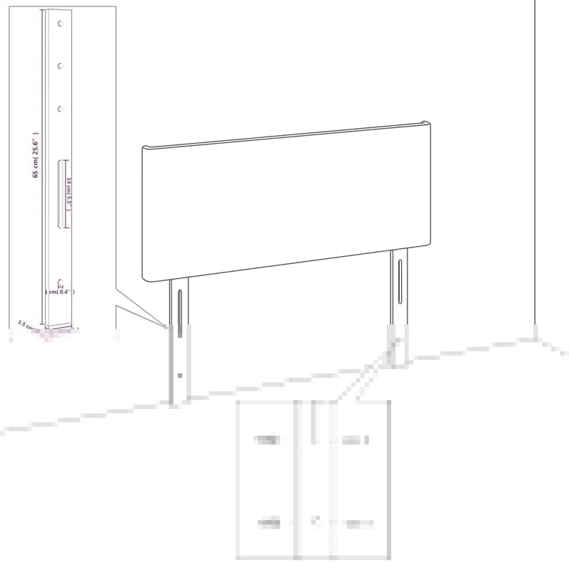 WIFESE Tête de Lit Similicuir 4 pcs Meuble de Chambre à Coucher Excellent Soutien du Dos Décoration Intérieure Design Contemporain Cappuccino 80x5x78/88 cm