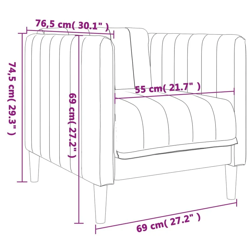 Générique Fauteuil Lin,Meubles,Canapés,Crème,15.9 KG,372602