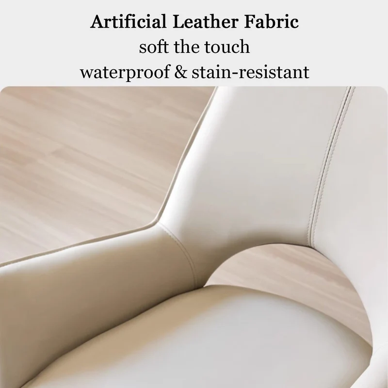 ZTGL Ensemble de 1, 2, 4 ou 6 Chaises de Salle à Manger Pivotantes à 360°, Chaises de Cuisine Modernes, Fauteuil d'Appoint en Cuir, Chaise d'Appoint Pivotante à 360°,A,(1 PCS)
